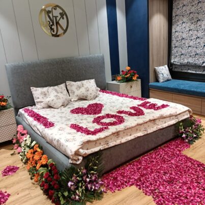Mix Flowers Bed Decoration For First Night