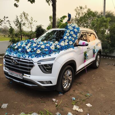 Peacock  On Car Decoration for wedding - Image 2