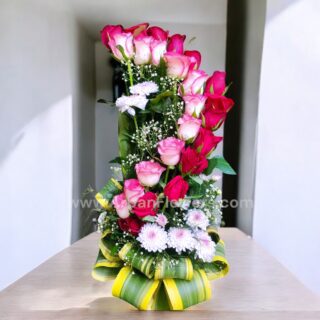 Pink and Red Rose Bouquet