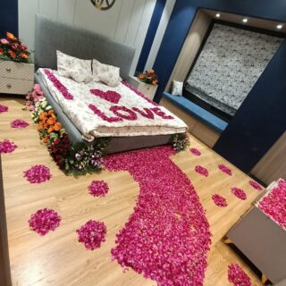 Mix Flowers Bed Decoration For First Night