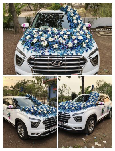 Peacock  On Car Decoration for wedding