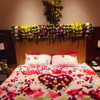 Home 86 First Night Bed Decoration mix Flowers