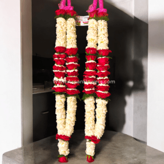 Seventi & Red Rose Varmala or Jaimala