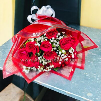 Red Rose in Red Packing - Image 3