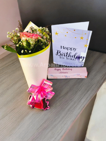Single flower With chocolate
