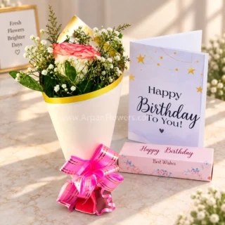 Single flower With chocolate