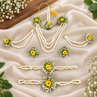 Flower Jewellery With moti