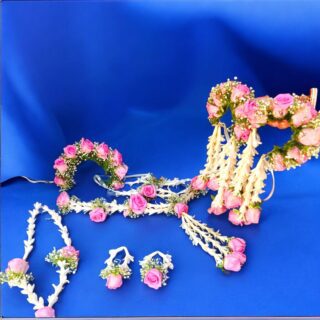 Pink Rose Flower jewellery