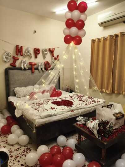 Birthday Bed Decoration