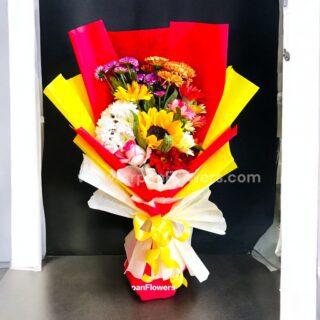 Sunflower With same special Flowers Bouquet