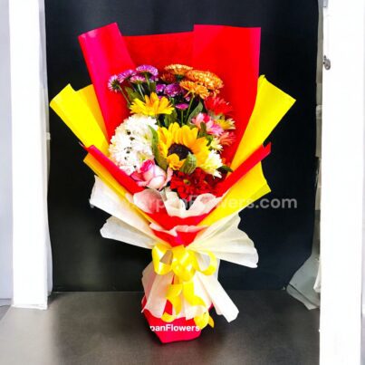 Sunflower With same special Flowers Bouquet