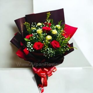red rose bouquet