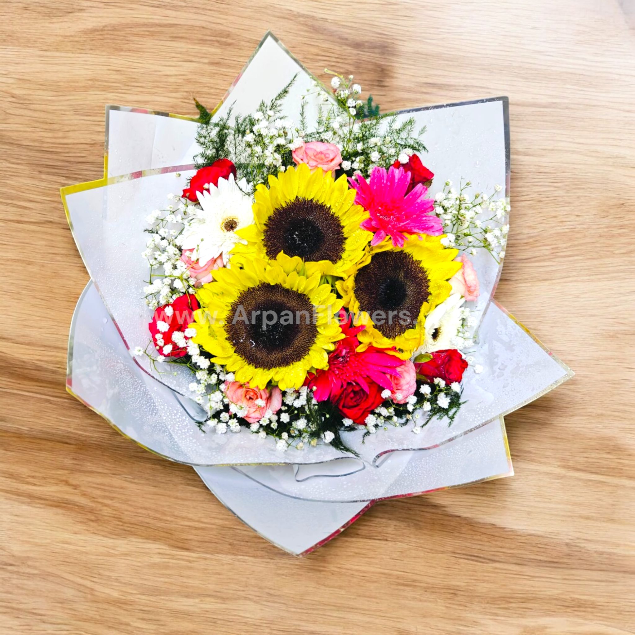 Sunflower with Mix Flowers Bouquet 1 Sunflower with Mix Flowers Bouquet
