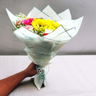 Sunflower with Mix Flowers Bouquet