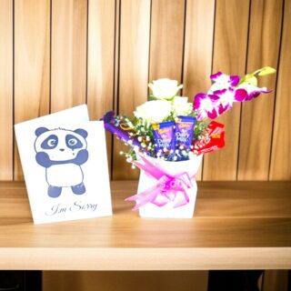 Chocolate Bouquet With Sorry Card