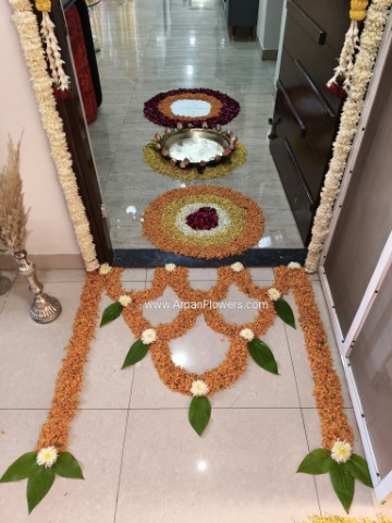 Home Decoration with Real Flowers 3 Gate Decoration With Real Flowers.