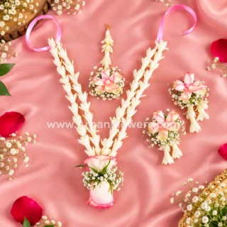 Pink Rose Flowers Jewellery
