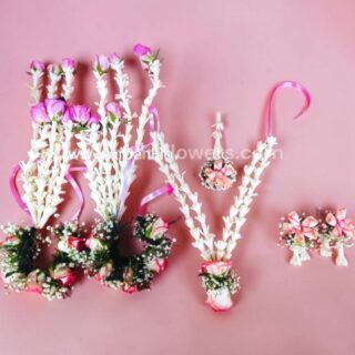 Rajnigandha Flowers Jewellery for Bride