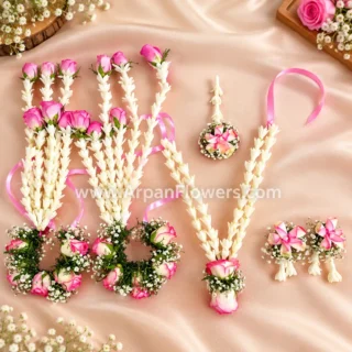 Rajnigandha Flowers Jewellery for Bride