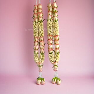 Jumeliya With Tagar Flowers Varmala