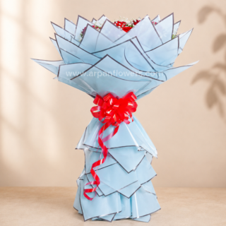 Long bouquet with 40 rose