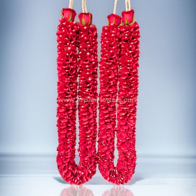Red Rose Petals Varmala 1 Red Rose Petals Varmala