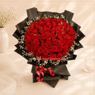150 Red rose Bouquet