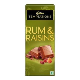Temptations Rum & Raisins Premium Milk Chocolate Bar 70g
