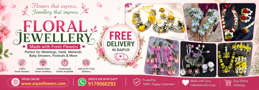 flower jewellery by arpan flowers.