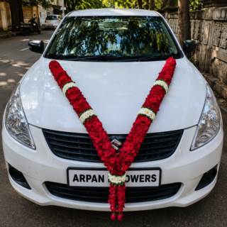 Red Rose Car Mala