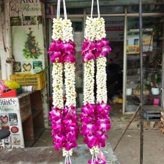 Tagar with Purple Orchit Varmala