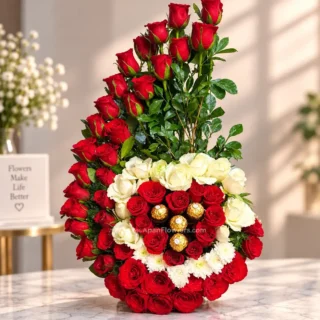 Red Rose Ferrero Love Bouquet (