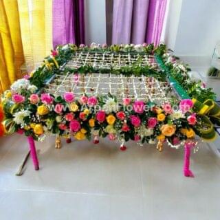 Flower Chadar With Mix Flowers  Roses