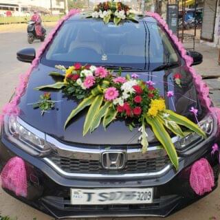 Car decration for wedding