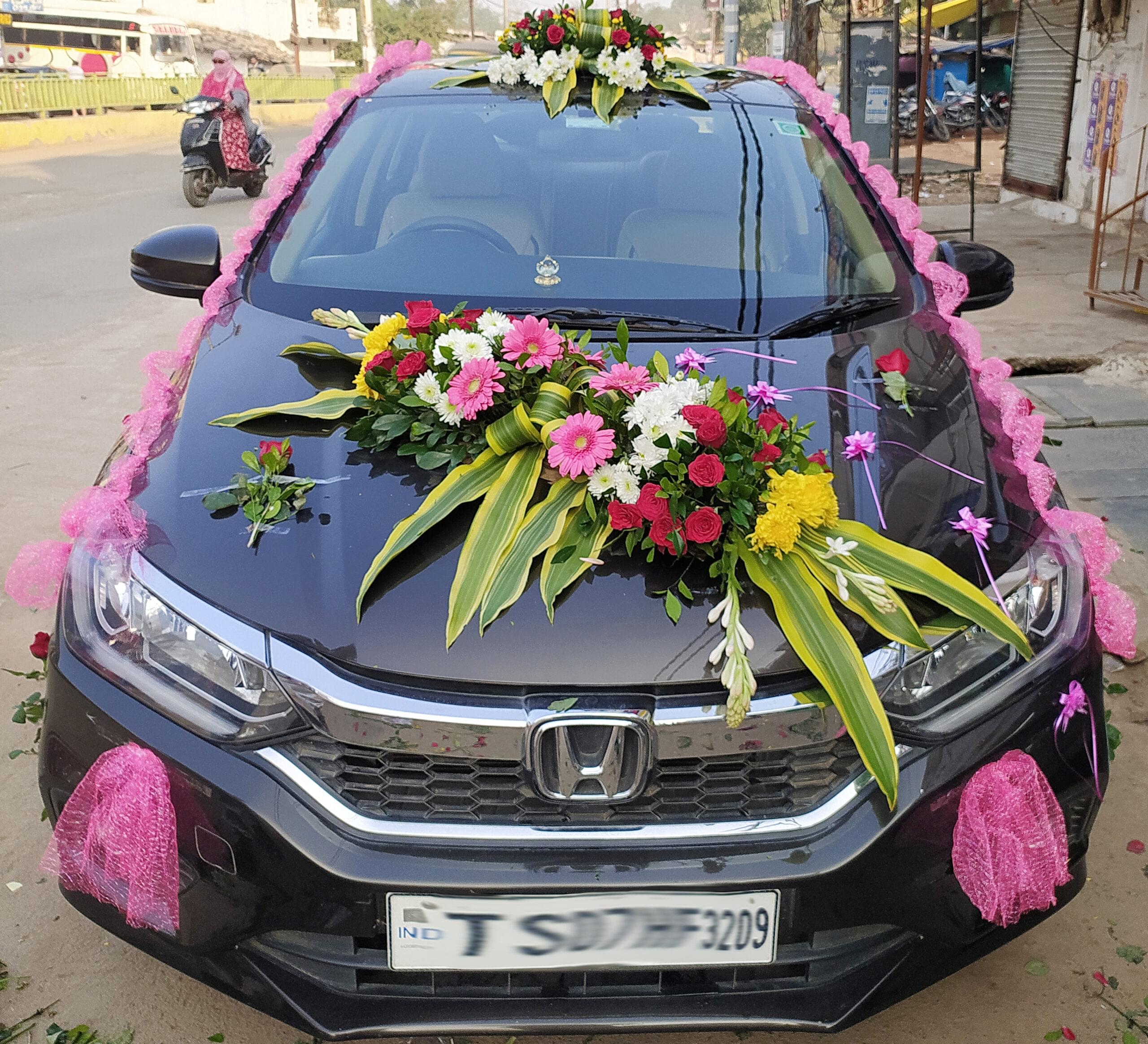 Car decration for wedding 1 Car decration for wedding