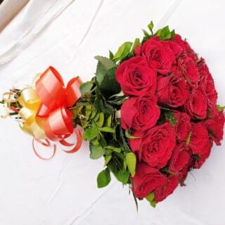 20 Red Rose Bouquet fresh Flowers