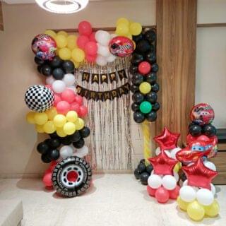 Car theme birthday party online Baloon Decration in Raipur