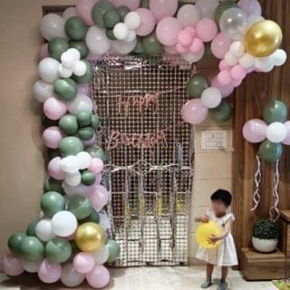 Kids birthday party setup online balloon decoration