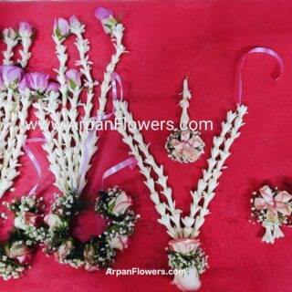 Rajnigandha Flowers Jewellery for Bride